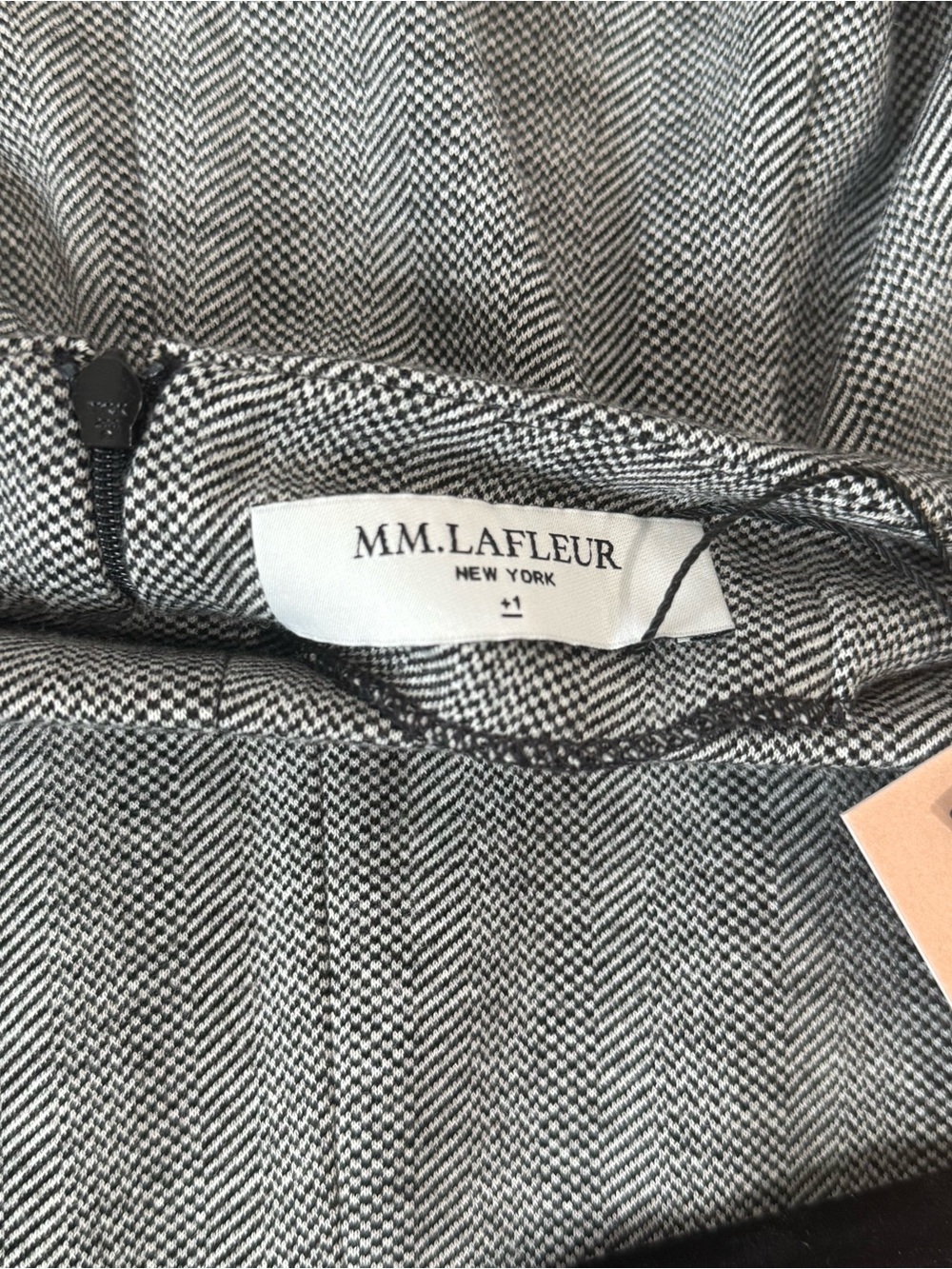 NWT MM Lafleur Greenpoint Pencil Skirt in Black/white Jacquard - Picture 7 of 10